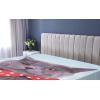Ambesonne Floral Art Fitted Sheet Set, Modern Scandi Flowers Leaves on Tartan Plaid Back Butterfly Valentine, 2 Pack Comfortable Bedding All-Round Elastic Pocket, Twin Size, Blush White Grey Pink(Blue Dimgrey)