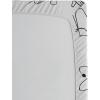 Ambesonne Floral Art Fitted Sheet Set, Modern Scandi Flowers Leaves on Tartan Plaid Back Butterfly Valentine, 2 Pack Comfortable Bedding All-Round Elastic Pocket, Twin Size, Blush White Grey Pink(Turquoise White)