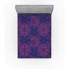 Ambesonne Floral Art Fitted Sheet Set, Modern Scandi Flowers Leaves on Tartan Plaid Back Butterfly Valentine, 2 Pack Comfortable Bedding All-Round Elastic Pocket, Twin Size, Blush White Grey Pink(Plum Blue)