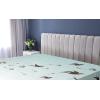 Ambesonne Floral Art Fitted Sheet Set, Modern Scandi Flowers Leaves on Tartan Plaid Back Butterfly Valentine, 2 Pack Comfortable Bedding All-Round Elastic Pocket, Twin Size, Blush White Grey Pink(Turquoise Brown)