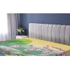 Ambesonne Floral Art Fitted Sheet Set, Modern Scandi Flowers Leaves on Tartan Plaid Back Butterfly Valentine, 2 Pack Comfortable Bedding All-Round Elastic Pocket, Twin Size, Blush White Grey Pink(Green Blue)