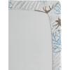 Ambesonne Floral Art Fitted Sheet Set, Modern Scandi Flowers Leaves on Tartan Plaid Back Butterfly Valentine, 2 Pack Comfortable Bedding All-Round Elastic Pocket, Twin Size, Blush White Grey Pink(Brown Blue)