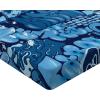 Ambesonne Floral Art Fitted Sheet Set, Modern Scandi Flowers Leaves on Tartan Plaid Back Butterfly Valentine, 2 Pack Comfortable Bedding All-Round Elastic Pocket, Twin Size, Blush White Grey Pink(Sky Blue)