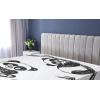 Ambesonne Floral Art Fitted Sheet Set, Modern Scandi Flowers Leaves on Tartan Plaid Back Butterfly Valentine, 2 Pack Comfortable Bedding All-Round Elastic Pocket, Twin Size, Blush White Grey Pink(White Dark Charcoal)