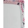 Ambesonne Floral Art Fitted Sheet Set, Modern Scandi Flowers Leaves on Tartan Plaid Back Butterfly Valentine, 2 Pack Comfortable Bedding All-Round Elastic Pocket, Twin Size, Blush White Grey Pink(Multicolor Purple Grey)