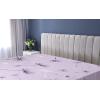 Ambesonne Floral Art Fitted Sheet Set, Modern Scandi Flowers Leaves on Tartan Plaid Back Butterfly Valentine, 2 Pack Comfortable Bedding All-Round Elastic Pocket, Twin Size, Blush White Grey Pink(Purple Maroon)