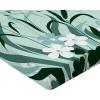 Ambesonne Floral Art Fitted Sheet Set, Modern Scandi Flowers Leaves on Tartan Plaid Back Butterfly Valentine, 2 Pack Comfortable Bedding All-Round Elastic Pocket, Twin Size, Blush White Grey Pink(Green White)