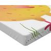 Ambesonne Floral Art Fitted Sheet Set, Modern Scandi Flowers Leaves on Tartan Plaid Back Butterfly Valentine, 2 Pack Comfortable Bedding All-Round Elastic Pocket, Twin Size, Blush White Grey Pink(Coral Orange)