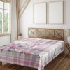 Ambesonne Floral Heart Flat Sheet, Tenderness of Romantic Garden Ivy Branches and Roses Valentines Day, Soft Comfortable Top Sheet Decorative Bedding 1 Piece, King Size, Laurel Green and Pink(Lilac and Pale Pink)