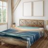 Ambesonne Floral Heart Flat Sheet, Tenderness of Romantic Garden Ivy Branches and Roses Valentines Day, Soft Comfortable Top Sheet Decorative Bedding 1 Piece, King Size, Laurel Green and Pink(Blue Pale Brown)