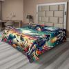 Ambesonne Floral Heart Flat Sheet, Tenderness of Romantic Garden Ivy Branches and Roses Valentines Day, Soft Comfortable Top Sheet Decorative Bedding 1 Piece, King Size, Laurel Green and Pink(Multicolor Teal Red)