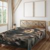 Ambesonne Floral Heart Flat Sheet, Tenderness of Romantic Garden Ivy Branches and Roses Valentines Day, Soft Comfortable Top Sheet Decorative Bedding 1 Piece, King Size, Laurel Green and Pink(Pale Mustard and Dark Mustard)