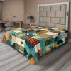 Ambesonne Floral Heart Flat Sheet, Tenderness of Romantic Garden Ivy Branches and Roses Valentines Day, Soft Comfortable Top Sheet Decorative Bedding 1 Piece, King Size, Laurel Green and Pink(Teal Orange Multicolor)