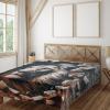 Ambesonne Floral Heart Flat Sheet, Tenderness of Romantic Garden Ivy Branches and Roses Valentines Day, Soft Comfortable Top Sheet Decorative Bedding 1 Piece, King Size, Laurel Green and Pink(Ginger Coconut)
