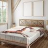 Ambesonne Floral Heart Flat Sheet, Tenderness of Romantic Garden Ivy Branches and Roses Valentines Day, Soft Comfortable Top Sheet Decorative Bedding 1 Piece, King Size, Laurel Green and Pink(Cinnamon Off White Green)