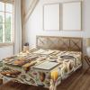 Ambesonne Floral Heart Flat Sheet, Tenderness of Romantic Garden Ivy Branches and Roses Valentines Day, Soft Comfortable Top Sheet Decorative Bedding 1 Piece, King Size, Laurel Green and Pink(Cream and Orange)