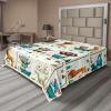 Ambesonne Floral Heart Flat Sheet, Tenderness of Romantic Garden Ivy Branches and Roses Valentines Day, Soft Comfortable Top Sheet Decorative Bedding 1 Piece, King Size, Laurel Green and Pink(Teal Burnt Orange Ivory)