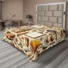 Ambesonne Floral Heart Flat Sheet, Tenderness of Romantic Garden Ivy Branches and Roses Valentines Day, Soft Comfortable Top Sheet Decorative Bedding 1 Piece, King Size, Laurel Green and Pink(Cream and Orange)