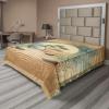 Ambesonne Floral Heart Flat Sheet, Tenderness of Romantic Garden Ivy Branches and Roses Valentines Day, Soft Comfortable Top Sheet Decorative Bedding 1 Piece, King Size, Laurel Green and Pink(Camel Reseda Green Blue)