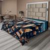 Ambesonne Floral Heart Flat Sheet, Tenderness of Romantic Garden Ivy Branches and Roses Valentines Day, Soft Comfortable Top Sheet Decorative Bedding 1 Piece, King Size, Laurel Green and Pink(Blue and Pale Cinnamon)