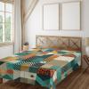 Ambesonne Floral Heart Flat Sheet, Tenderness of Romantic Garden Ivy Branches and Roses Valentines Day, Soft Comfortable Top Sheet Decorative Bedding 1 Piece, King Size, Laurel Green and Pink(Teal Orange Multicolor)
