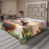 Ambesonne Floral Heart Flat Sheet, Tenderness of Romantic Garden Ivy Branches and Roses Valentines Day, Soft Comfortable Top Sheet Decorative Bedding 1 Piece, King Size, Laurel Green and Pink(Fern Green Multicolor)
