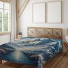 Ambesonne Floral Heart Flat Sheet, Tenderness of Romantic Garden Ivy Branches and Roses Valentines Day, Soft Comfortable Top Sheet Decorative Bedding 1 Piece, King Size, Laurel Green and Pink(Night Blue and Coconut)