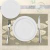 Ambesonne Floral Place Mats Set of 4, Pastel Beige Toned Flower Blooms Floret Buds Essence Nature Themed Illustration, Washable Fabric Placemats for Dining Table, Standard Size, Taupe