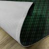Ambesonne Forest Green Place Mats Set of 4, Abstract Geometric Shape on Dark Background Futuristic Grid Checkered Pattern, Washable Fabric Placemats for Dining Table, Standard Size, Black Green