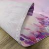 Ambesonne New York Place Mats Set of 4, NYC Exquisite Skyline Manhattan Old Neighborhood Tourist Country Print, Washable Fabric Placemats for Dining Table, Standard Size, Purple and Yellow(Lilac Purple)