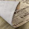 Ambesonne Paris Place Mats Set of 4, Vintage Old Historic Newspaper Journal French Paper Lettering Art Design, Washable Fabric Placemats for Dining Table, Standard Size, Brown Caramel