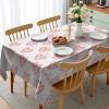Ambesonne Pearls Tablecloth, Dotted Heart Pattern Love Themed Illustration Valentines Day Adornment, Dining Room Kitchen Rectangular Table Cover, 60″ X 84″, Blush Cream Red