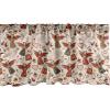 Ambesonne Romantic Window Valance, Medieval Marry Love Themed Pattern Valentines Date Dove Marriage, Curtain Valance for Kitchen Bedroom Decor with Rod Pocket, 54″ X 18″, Eggshell Caramel and Ruby
