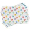 Ambesonne Colorful Place Mats Set of 4, Colorful Balloons Birthday Party Theme Celebration Festival Surprise Event Pattern, Washable Fabric Placemats for Dining Table, Standard Size, Pastel Yellow