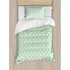 Mint Green and White