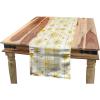 Ambesonne Yellow Table Runner, Dreamy Floral Composition with Hearts Valentines Day Inspired Pattern Spring, Dining Room Kitchen Rectangular Runner, 16″ X 72″, Earth Yellow Beige(Earth Yellow Beige)