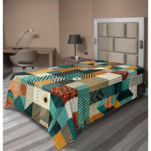Ambesonne Floral Heart Flat Sheet, Tenderness of Romantic Garden Ivy Branches and Roses Valentines Day, Soft Comfortable Top Sheet Decorative Bedding 1 Piece, King Size, Laurel Green and Pink(Teal Orange Multicolor)