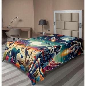 Ambesonne Floral Heart Flat Sheet, Tenderness of Romantic Garden Ivy Branches and Roses Valentines Day, Soft Comfortable Top Sheet Decorative Bedding 1 Piece, King Size, Laurel Green and Pink(Multicolor Teal Red)