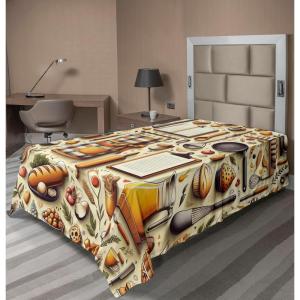 Ambesonne Floral Heart Flat Sheet, Tenderness of Romantic Garden Ivy Branches and Roses Valentines Day, Soft Comfortable Top Sheet Decorative Bedding 1 Piece, King Size, Laurel Green and Pink(Cream and Orange)