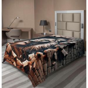Ambesonne Floral Heart Flat Sheet, Tenderness of Romantic Garden Ivy Branches and Roses Valentines Day, Soft Comfortable Top Sheet Decorative Bedding 1 Piece, King Size, Laurel Green and Pink(Ginger Coconut)