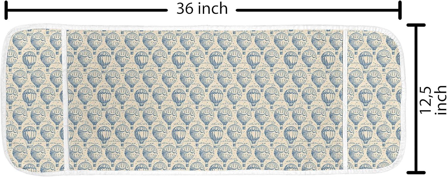 imageAmbesonne Floral Microwave Oven Cover Romantic Roses for Lovers Valentines Shabby Perennial Flower Buds Pattern Water Resistant Organizer with Pockets for Kitchen 36 x 12 Dark Coral Dark BlueNavy Blue and Beige