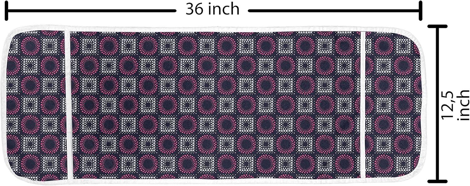 imageAmbesonne Floral Microwave Oven Cover Romantic Roses for Lovers Valentines Shabby Perennial Flower Buds Pattern Water Resistant Organizer with Pockets for Kitchen 36 x 12 Dark Coral Dark BlueIndigo Pink Pale Grey