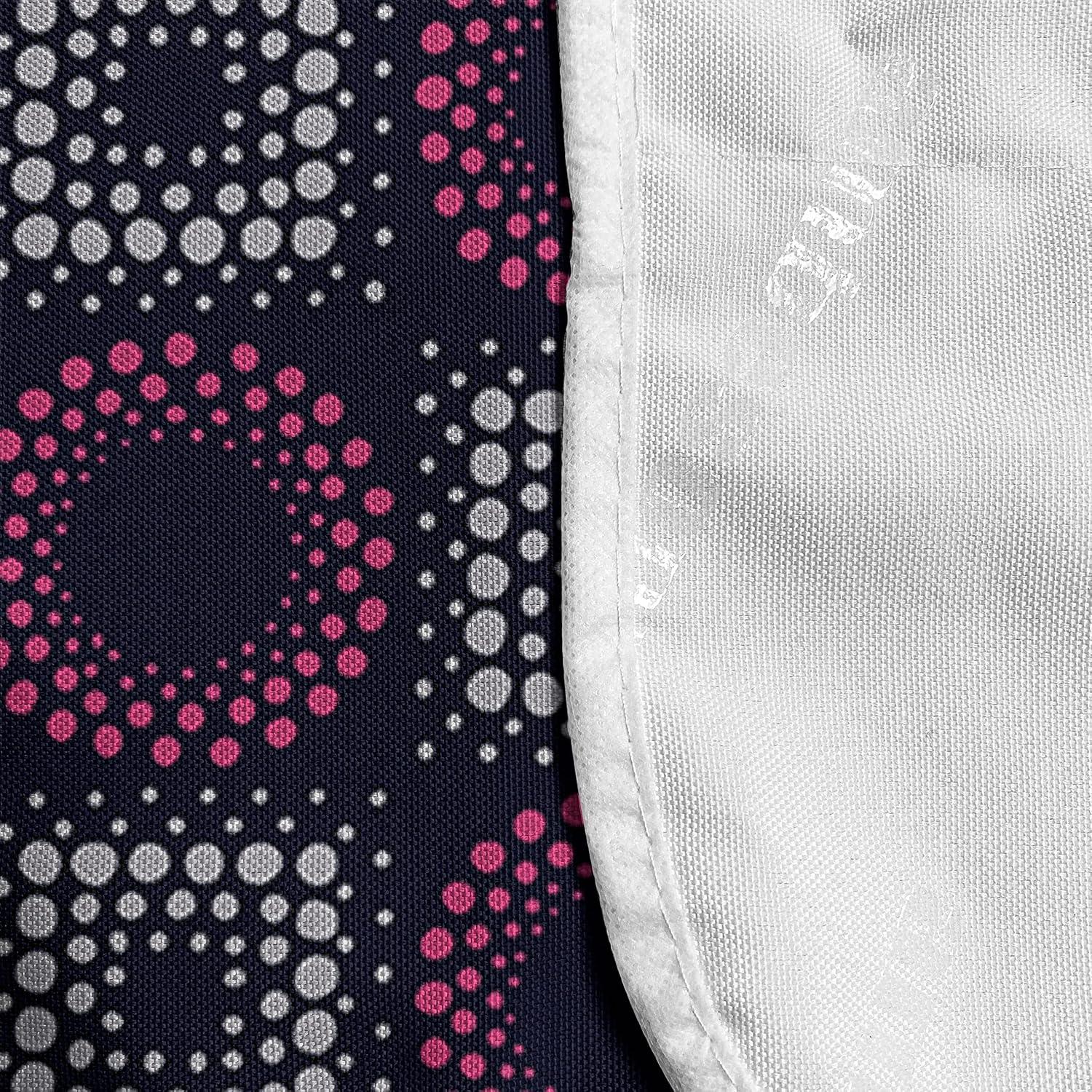 imageAmbesonne Floral Microwave Oven Cover Romantic Roses for Lovers Valentines Shabby Perennial Flower Buds Pattern Water Resistant Organizer with Pockets for Kitchen 36 x 12 Dark Coral Dark BlueIndigo Pink Pale Grey