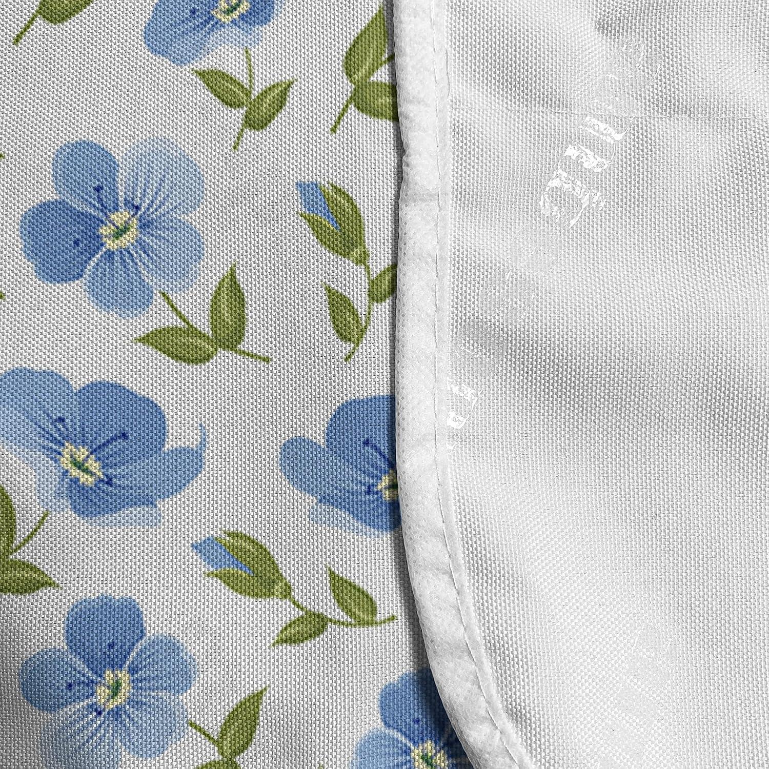imageAmbesonne Vintage Valentine Microwave Oven Cover Hearts and Rounds on Curvilinear Lines Water Resistant Organizer with Pockets for Kitchen 36 x 12 Pale Pink PinkPale Blue White Green