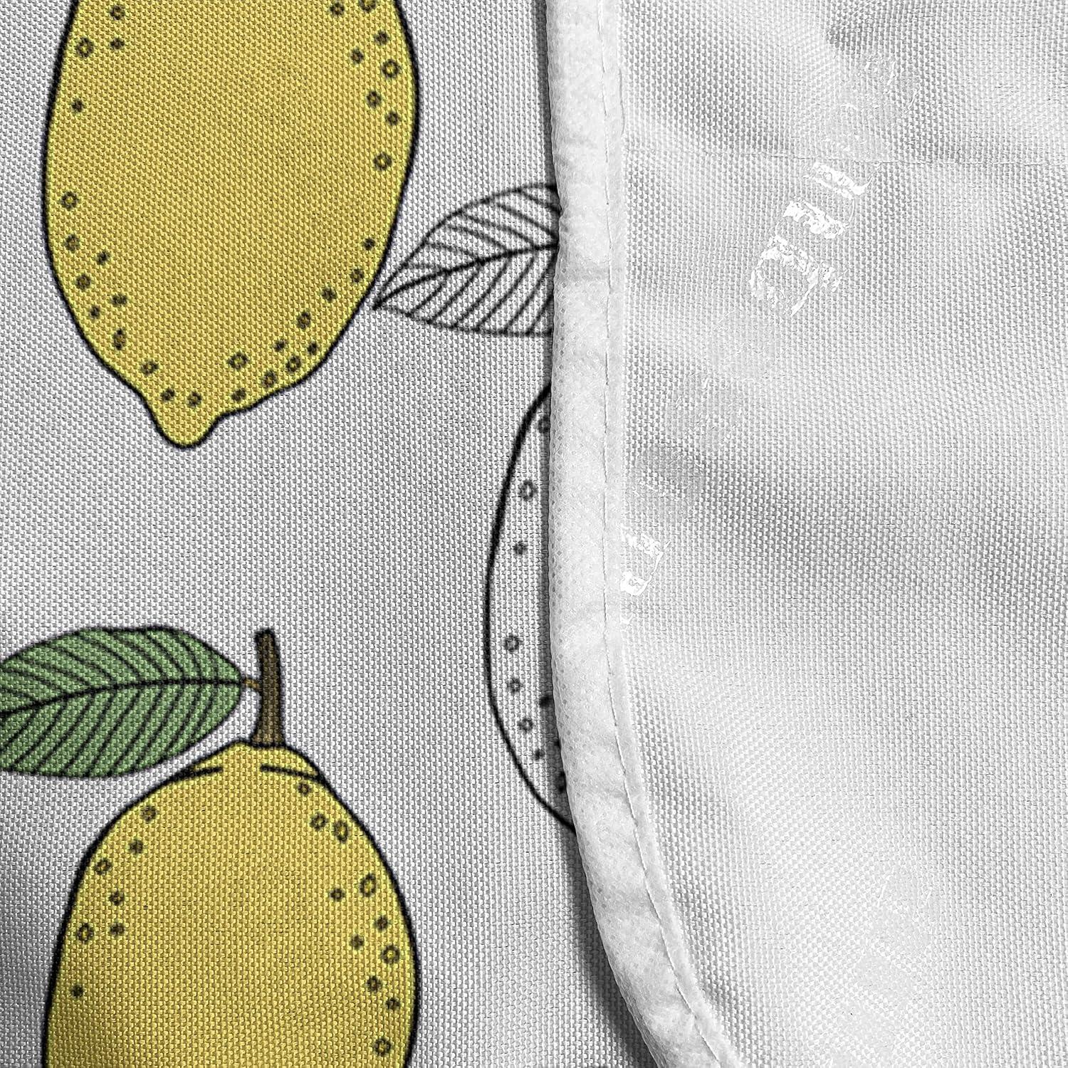 imageAmbesonne Vintage Valentine Microwave Oven Cover Hearts and Rounds on Curvilinear Lines Water Resistant Organizer with Pockets for Kitchen 36 x 12 Pale Pink PinkMustard Peacock Green