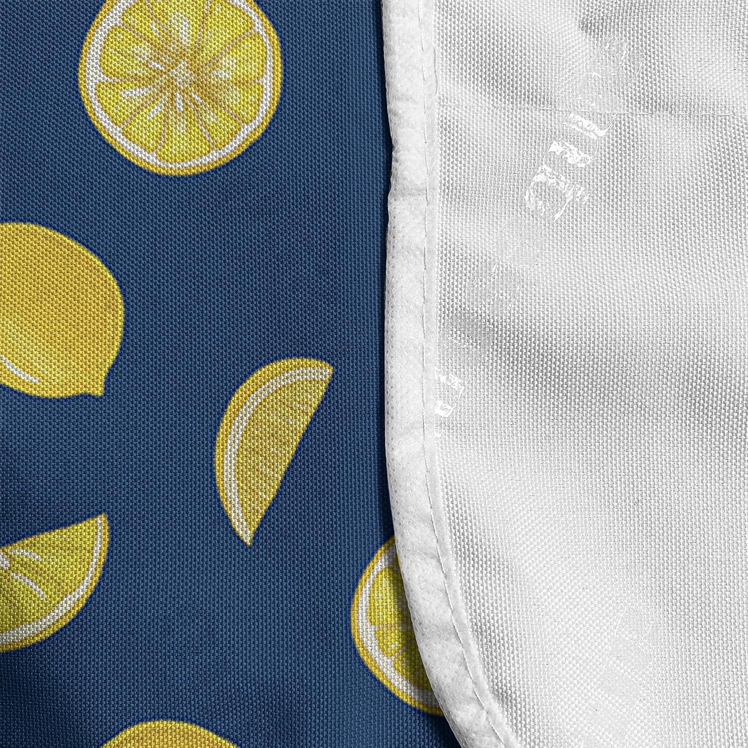 imageAmbesonne Vintage Valentine Microwave Oven Cover Hearts and Rounds on Curvilinear Lines Water Resistant Organizer with Pockets for Kitchen 36 x 12 Pale Pink PinkSky Blue Yellow