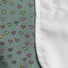 Ambesonne Hearts Microwave Oven Cover, Valentines Day Themed Doodle Hearts Love Friendship on Green Toned Background, Water Resistant Organizer with Pockets for Kitchen, 36″ x 12″, Multicolor(Multicolor)