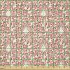 Ambesonne Romantic Fabric by The Yard, Valentine’s Day Themed Victorian Swirling Ornamental Hearts Pattern, Stretch Knit Fabric for Clothing Sewing and Arts Crafts, 1 Yard, Rose Salmon(Rose Salmon)