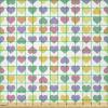 Ambesonne Valentine’s Day Fabric by The Yard, Teenage Style Funky Heart Shapes Love Youth Valentines Childish Romance, Stretch Knit Fabric for Clothing Sewing and Arts Crafts, 10 Yards, Multicolor(Multicolor)
