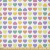 Ambesonne Valentine’s Day Fabric by The Yard, Teenage Style Funky Heart Shapes Love Youth Valentines Childish Romance, Stretch Knit Fabric for Clothing Sewing and Arts Crafts, 10 Yards, Multicolor(Multicolor)